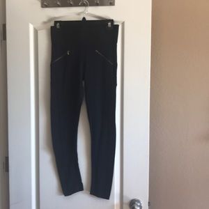Navy and black Zara riding pants
